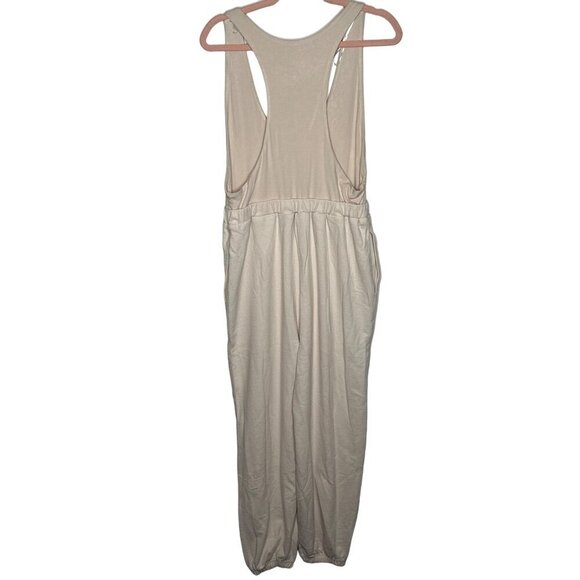NWT Vada Winter Maverick beige jogger jumpsuit size L - Picture 2 of 10